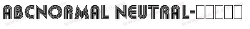 ABCNormal Neutral字体转换